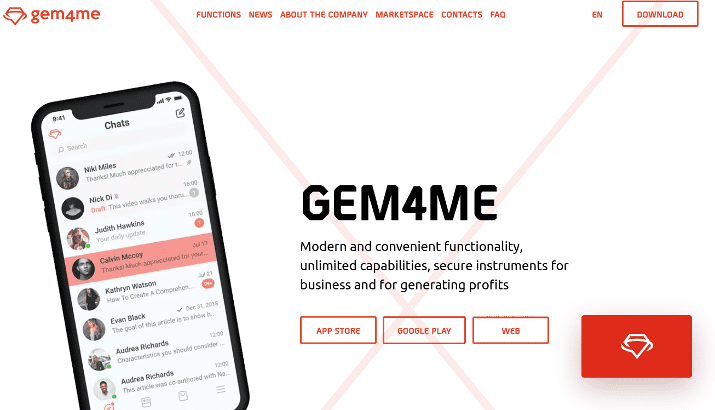 Gem4me - another secret messenger app