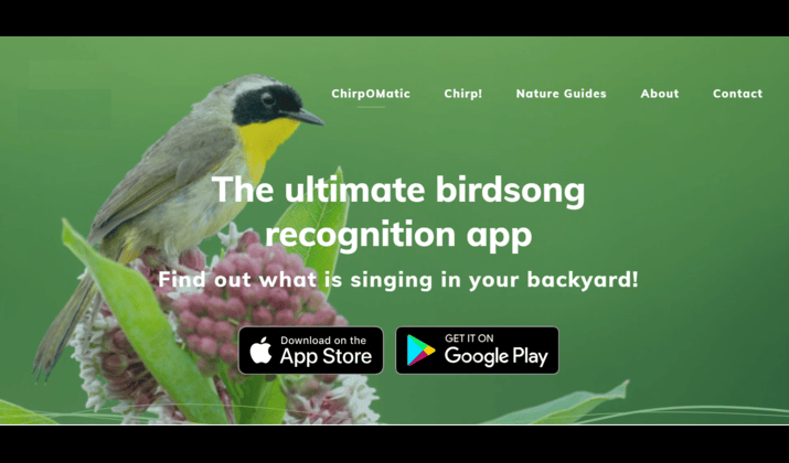 Chirpomatic bird song identification app