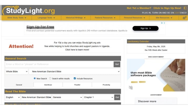 Free Bible Study sites