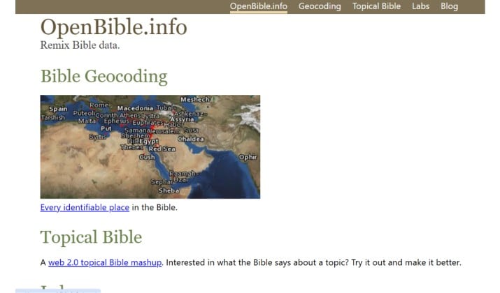 Bible study site for beginners